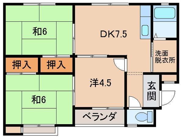 南野マンションの物件間取画像